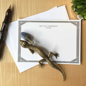 Maison Bijoux Gecko Paperweight - Gray Sodalite