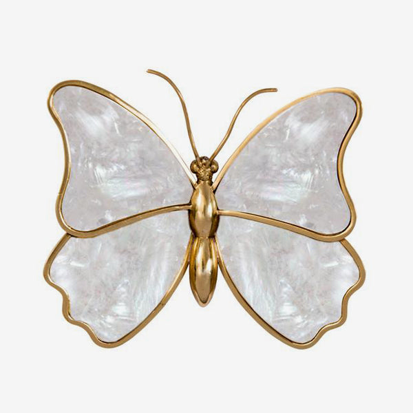 Mariposa - Brass and Shell Butterfly